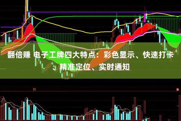 翻倍赚 电子工牌四大特点：彩色显示、快速打卡、精准定位、实时通知